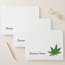 Personalized Weed Business Folders