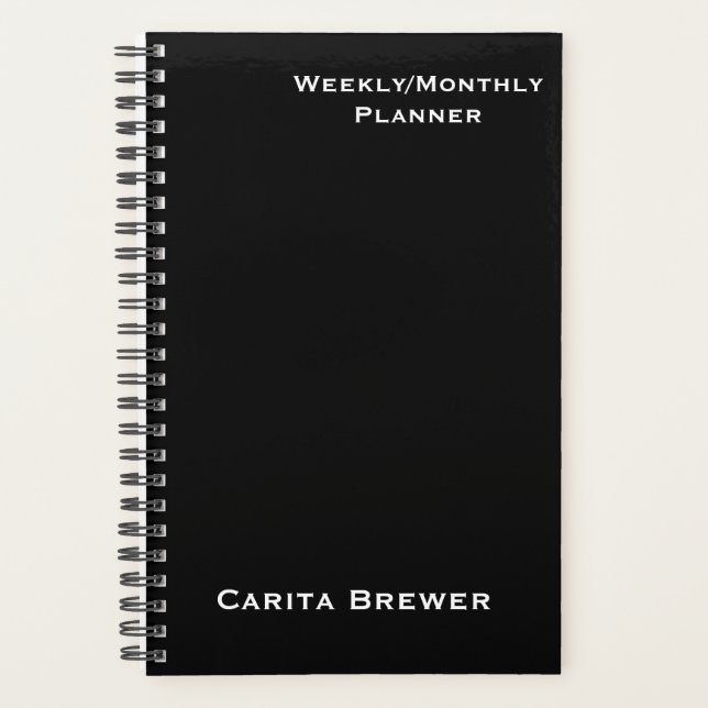 Personalized Weekly/Monthly Planner (Front)