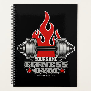 Personalized Weight Lifting Dumbbell Fitness Gym Planner