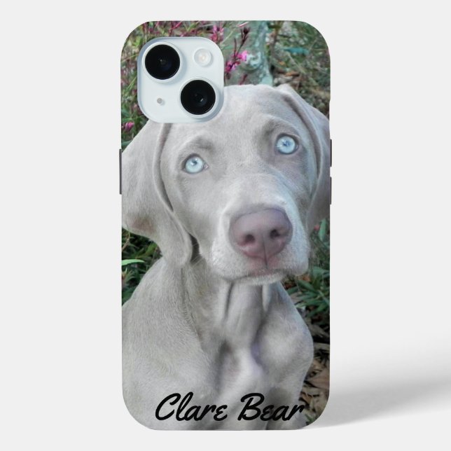 Personalized Weimaraner Dog - Brooklyn's Garden  Case-Mate iPhone Case (Back)