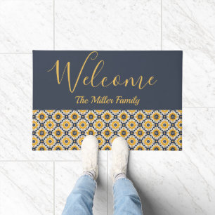 Personalized Welcome Doormat — Vintage Moroccan 