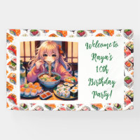 Personalized Welcome Sushi Themed Birthday