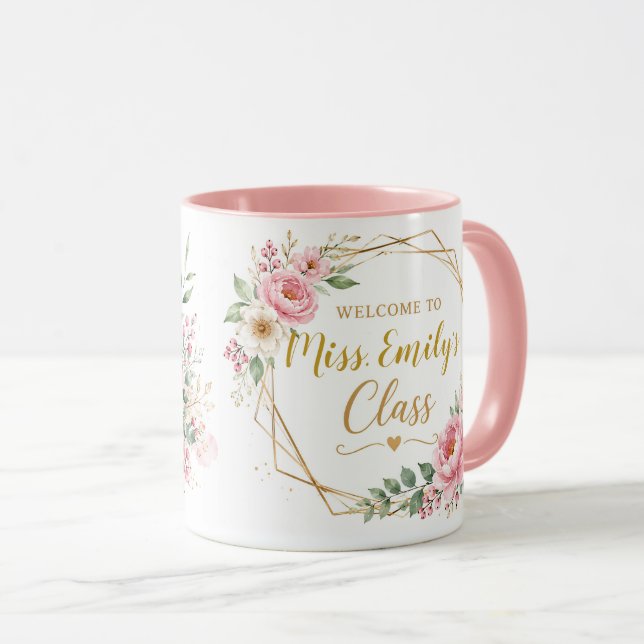 Personalized Welcome to Class Teacher Coffee Mug (Front Right)