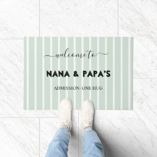Personalized Welcome to Nana & Papa's House Doormat