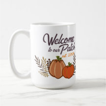 Personalized Welcome to our Autumn Pumpkin Patch