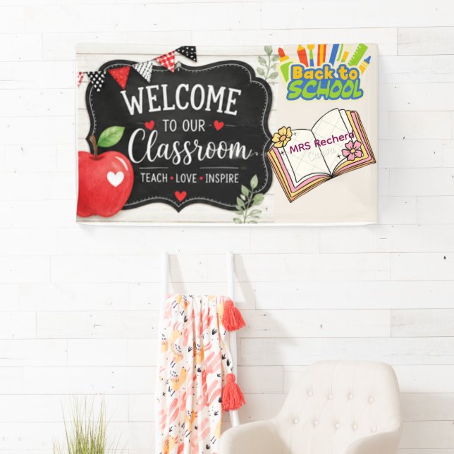 Personalized Welcome to Our Classroom Banner | Cus (Insitu)