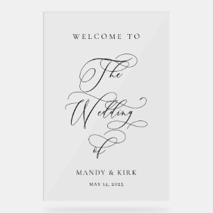 Personalized “Welcome to Our Wedding” Sign