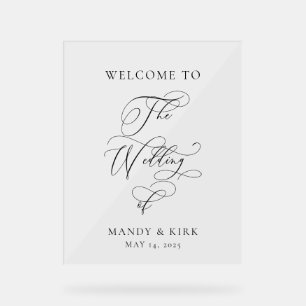 Personalized “Welcome to Our Wedding” Sign