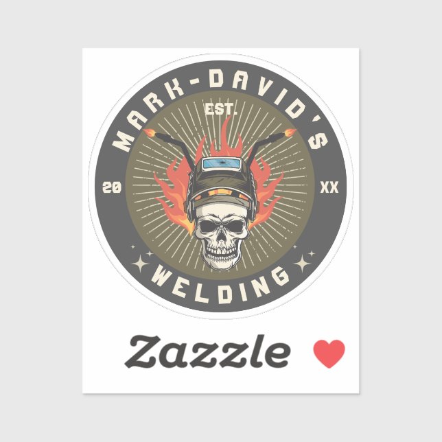 Personalized Welder Metal Worker Welding Workshop (Sheet)