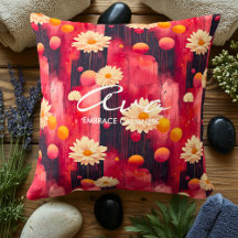 Personalized Wellness Cushion with Calming Floral 