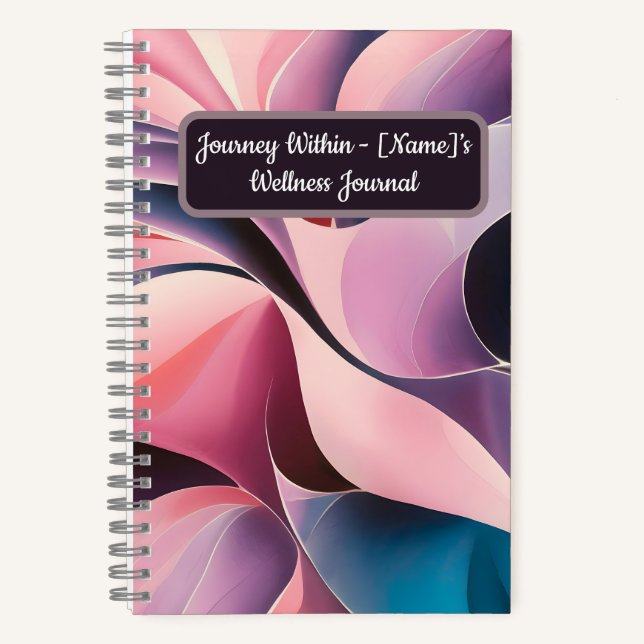 Personalized Wellness Journal - 'Journey Within' (Front)
