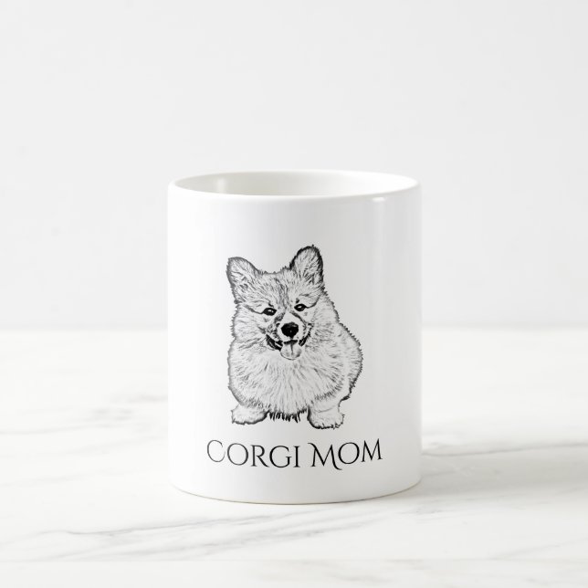 Personalized Welsh Corgi "Corgi Mom" Mug (Center)