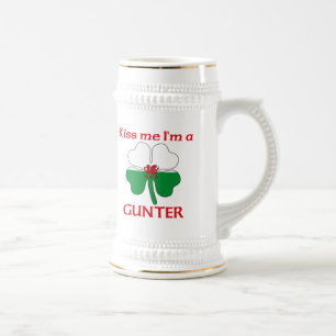 Personalized Welsh Kiss Me I'm Gunter Beer Stein