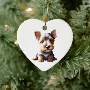 Personalized Welsh Terrier Puppy Ceramic Ornament