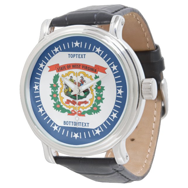 Personalized West Virginia State Flag Design Watch (Angled)