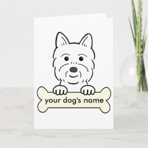 Personalized Westie Card