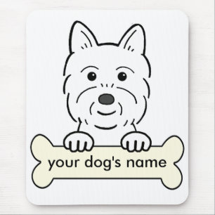 Personalized Westie Mouse Pad