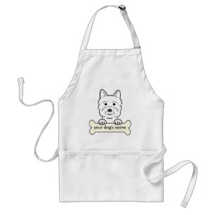 Personalized Westie Standard Apron