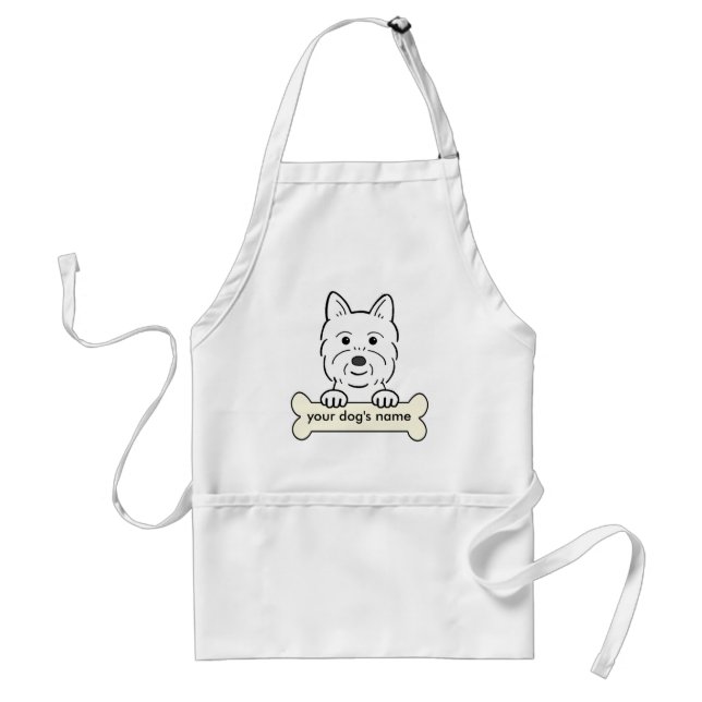 Personalized Westie Standard Apron (Front)