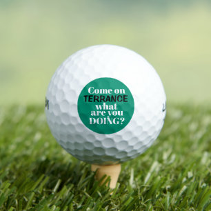 Personalized What Are You Doing Funny Golf Balls