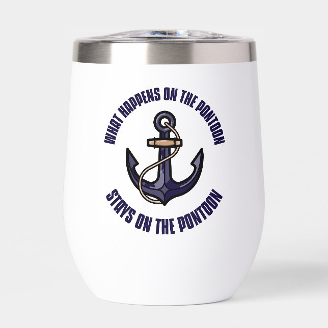 Personalized What Happens on the Pontoon Funny (Front)