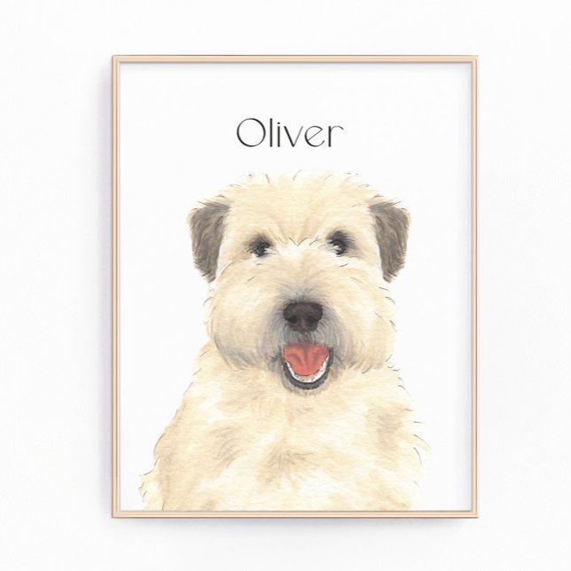 Personalized Wheaten Terrier Art Photo Print (Creator Uploaded)