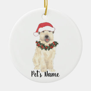 Personalized Wheaten Terrier Ceramic Ornament