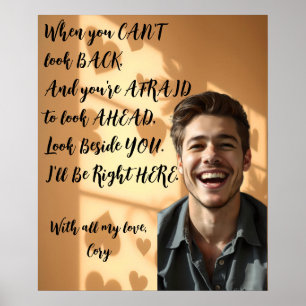 Personalized When You Are Afraid, I'll Be Here Poster
