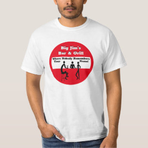Personalized Where Nobody Remembers Your Name T-Shirt