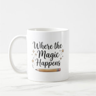 Personalized Where The Magic Happens Coffee Mug