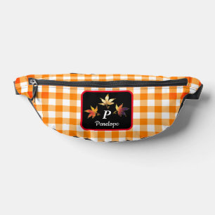 Personalized Whimsical Autumn Leaves Fanny Pack