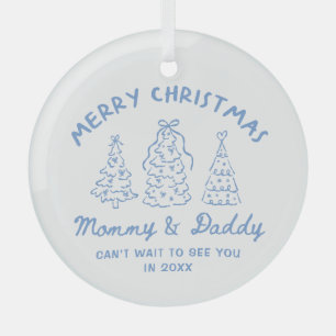 Personalized Whimsical Baby Announcement Ornament