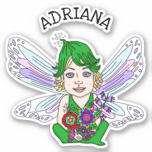 Personalized Whimsical Fairy Name      (Front)
