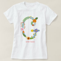 Personalized Whimsical Flower Monogram (G)