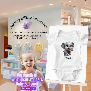 Personalized Whimsical Wonders Baby Bodysuit