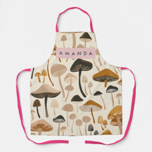 Personalized Whimsical Woodland Mushroom Apron