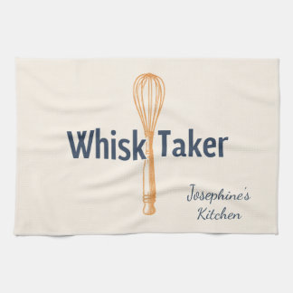Personalized Whisk Taker Funny Baking Cute Elegant Kitchen Towel
