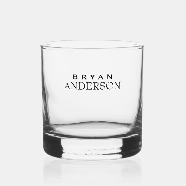 Personalized Whiskey Glass (Front)