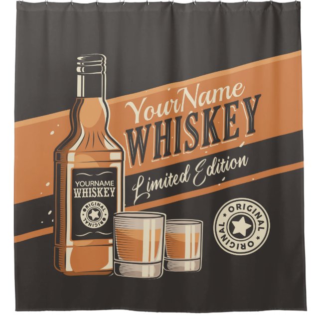 Personalized Whiskey Liquor Bottle Western Bar (Front)