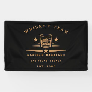 Personalized Whiskey Themed Weekend Bachelor Party Banner