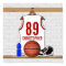 Personalized White and Red Basketball Jersey