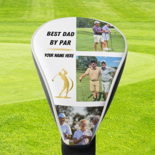 Personalized White Best Golf Gifts for Dad Head Cover