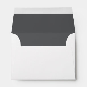 Personalized White Black Name & Address Envelope
