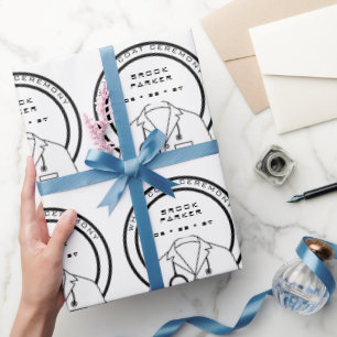 Personalized White Coat Ceremony  Wrapping Paper