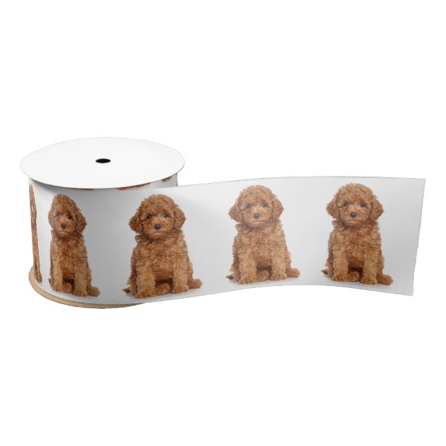 Personalized white Custom photo image picture   Satin Ribbon (Spool)