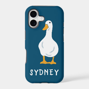 Personalized White Duck Illustration