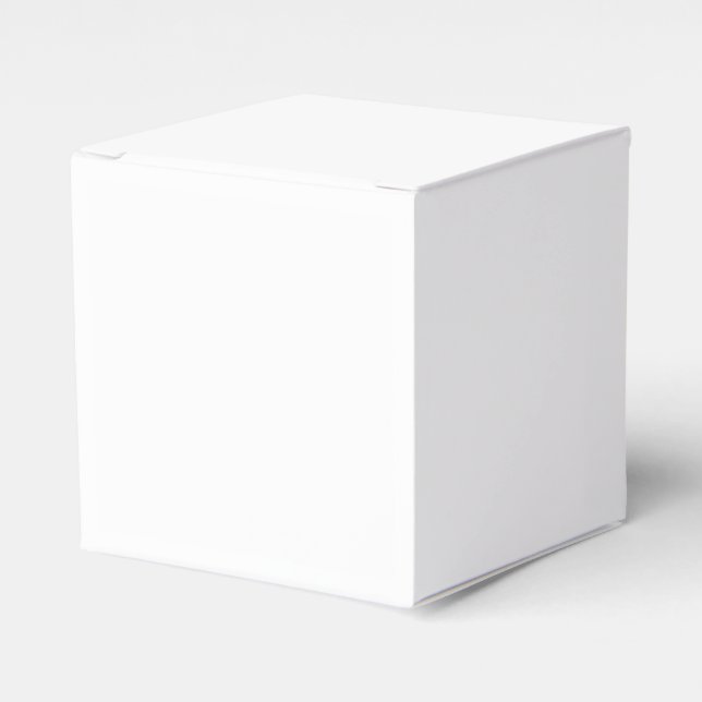 Personalized White Favour Boxes – Classic Style (Front Side)