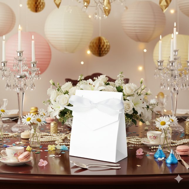 Personalized White Favour Boxes –  Tent 3x1.5x3.25 (Personalized White Favor Boxes – Tent 3x1.5x3.25)