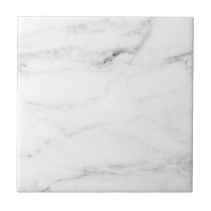 Personalized White Marble Professional Template Tile