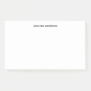 Personalized White Post-it Notes
